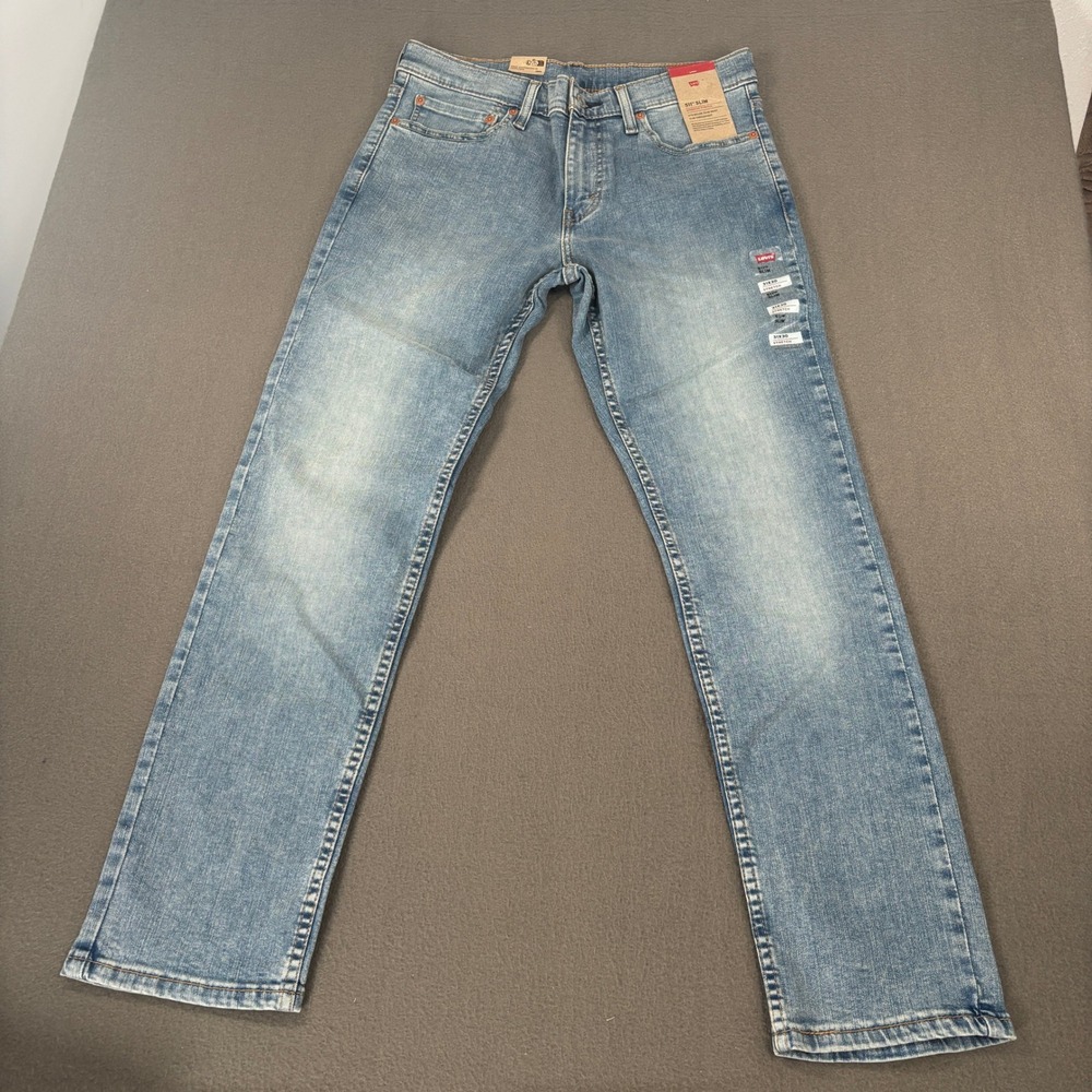 Levi's 511 Slim Fit Jeans Mens Size 31x30 Light Wash Advanced Stretch Denim